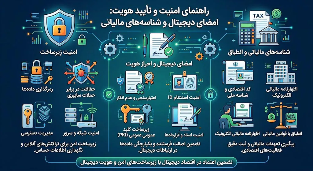 خطاهای زیرساخت امنیتی، امضا و شناسه های مالیاتی