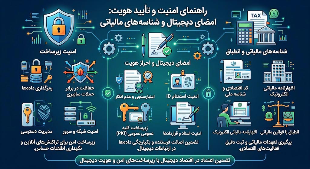 خطاهای زیرساخت امنیتی، امضا و شناسه های مالیاتی