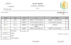 نرم افزار حسابداری برنج فروشی